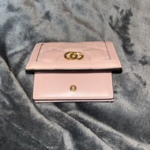 Gucci Special Gg Matelasse Leather Wallet Bifold Pink